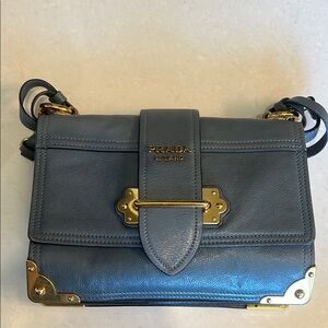 Prada Blue Leather Women's Bag